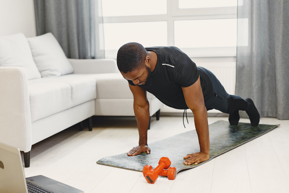 Calm breathing and gentle stretching practice
